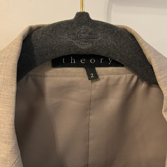 THEORY beige tailored blazer - Picture 4 of 5
